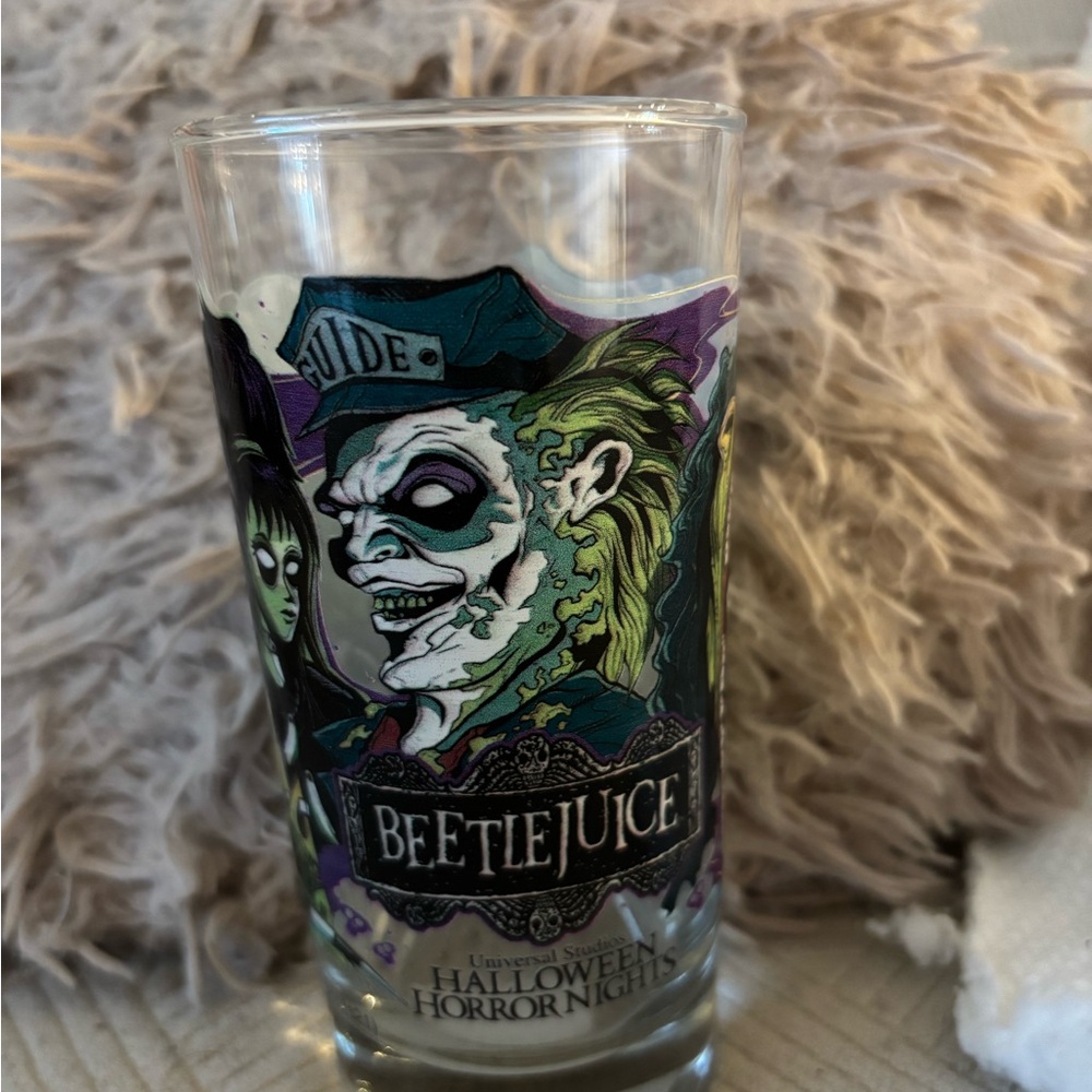 Universal Beetlejuice Halloween Horror Nights Glass